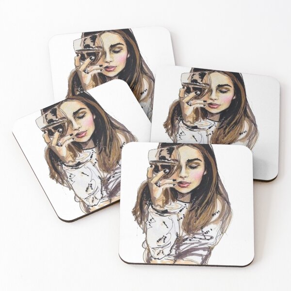 Item preview, girl, girl with a glass, wineglass designed and sold by Viktoriia Trubiichuk.