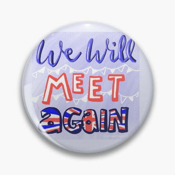 Item preview, We Will Meet Again: Lockdown Quote design designed and sold by Hannah's  Doodles.