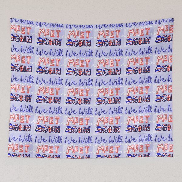 Item preview, We Will Meet Again: Lockdown Quote design designed and sold by Hannah's  Doodles.