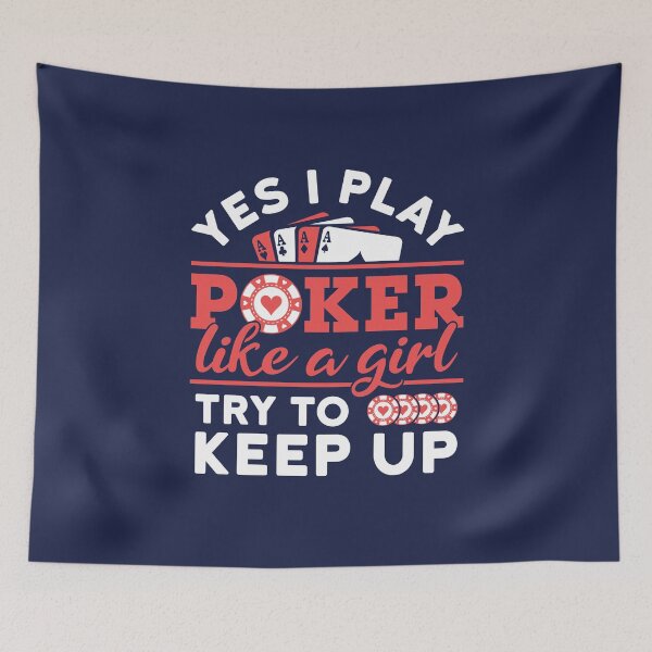 Item preview, Poker Player Women Yes I Play Poker Like a Girl Try to Keep Up designed and sold by jaygo.