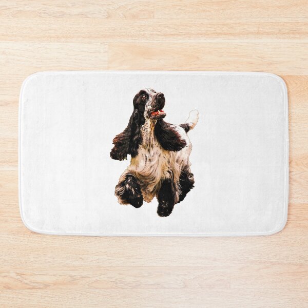 Item preview, Cocker Spaniel on a merry dog walk designed and sold by ElegantCat.