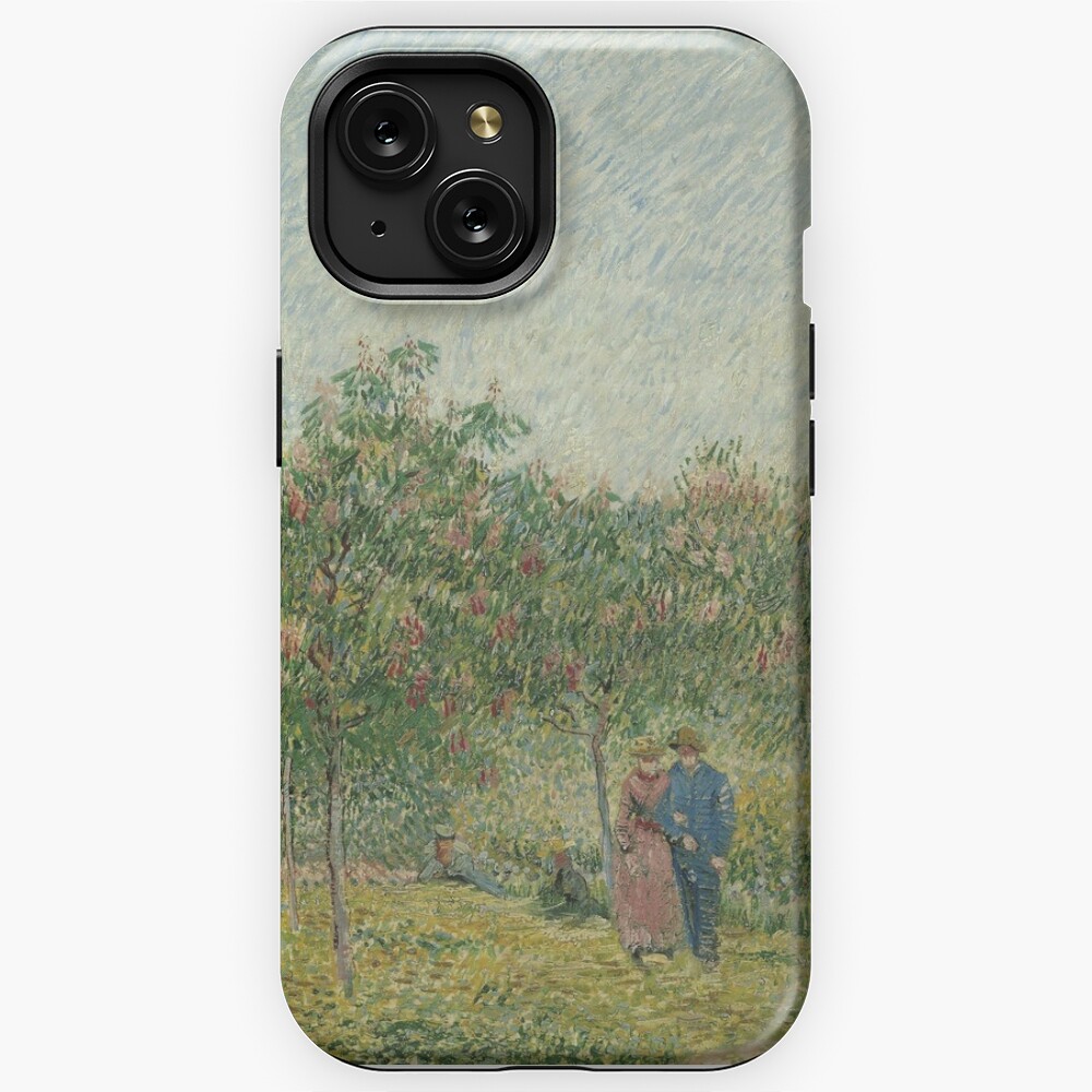 Vincent Van Gogh - Garden with Courting Couples ,Square Saint - Pierre |  iPhone Case