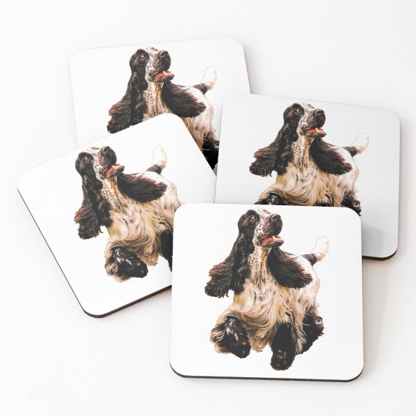 Item preview, Cocker Spaniel on a merry dog walk designed and sold by ElegantCat.