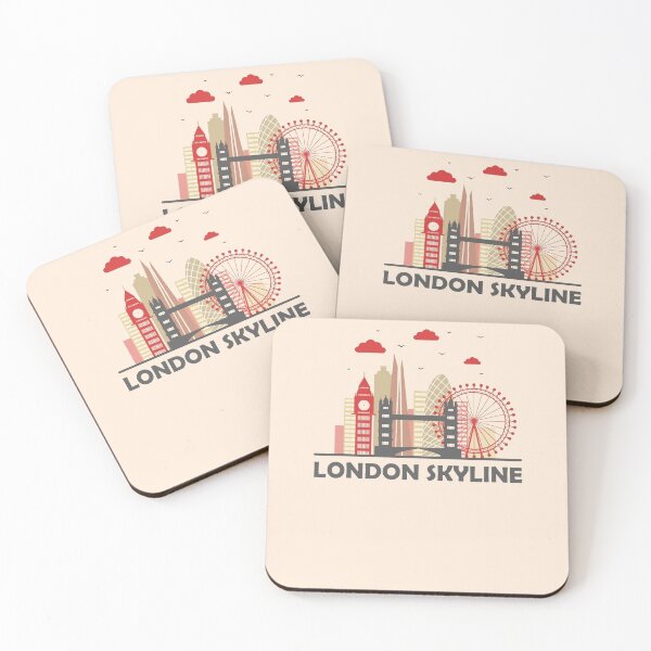 Item preview, Vintage London Skyline United Kingdom Retro British Souvenir UK Gift designed and sold by TopTeeShop.