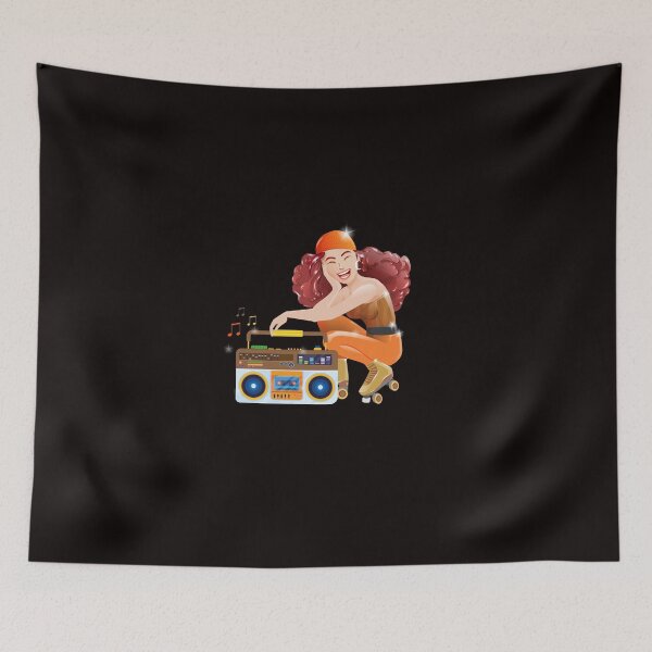 Item preview, Lovely Vintage Girl Skating - Gift idea for Retro style lover - Summer Vibes designed and sold by Smart Side.