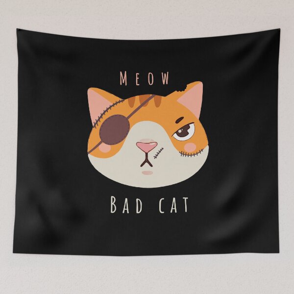 Item preview, Bad cat face meow designed and sold by Collagedream.