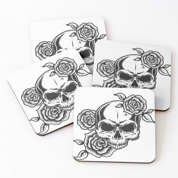 Item preview, White Skull With Rose designed and sold by noirty.