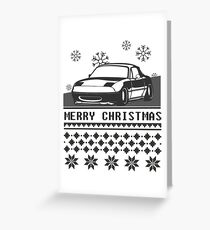 Merry Christmas miata Greeting Card