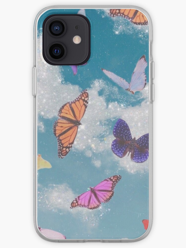 Aesthetic Vintage Butterflies With Sparkles Iphone Case Cover By Charlottetsui Redbubble