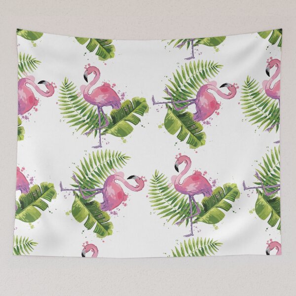 Item preview, Colorful Pink Flamingos Pattern designed and sold by Coastal-Designs.
