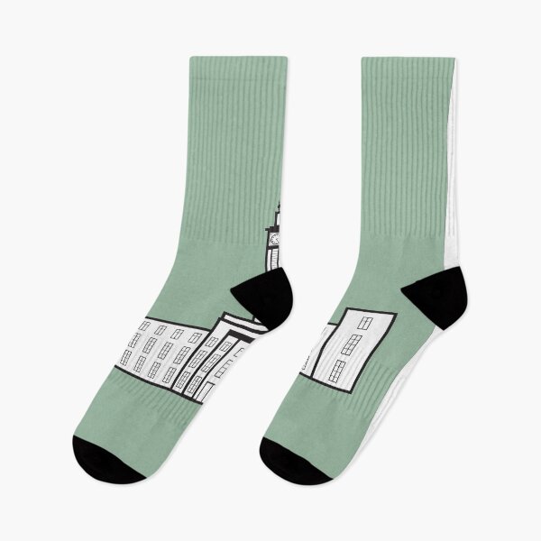 Item preview, Walthamstow Waltham Forest Town Hall Borough of London Landmark Illustration in Green   designed and sold by Fernando G..