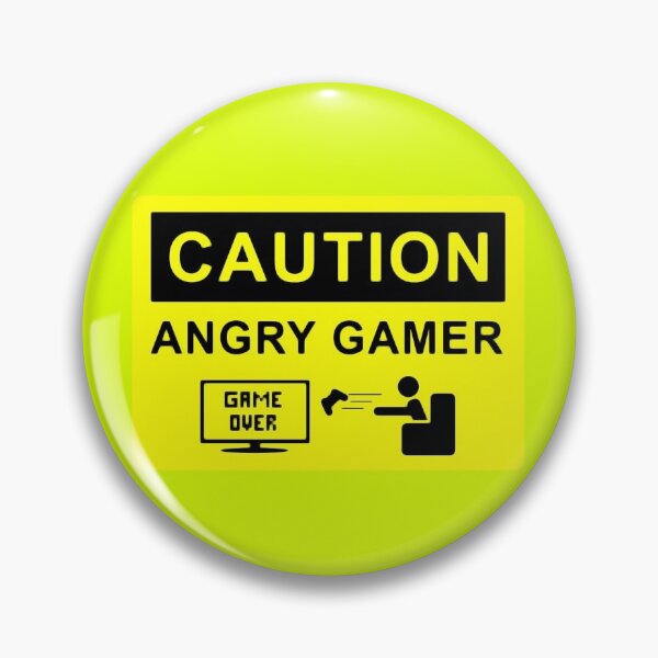 Item preview, Caution Angry Gamer designed and sold by Shinobi23.
