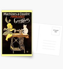 Vintage Sewing Machine Greetings Postkarten