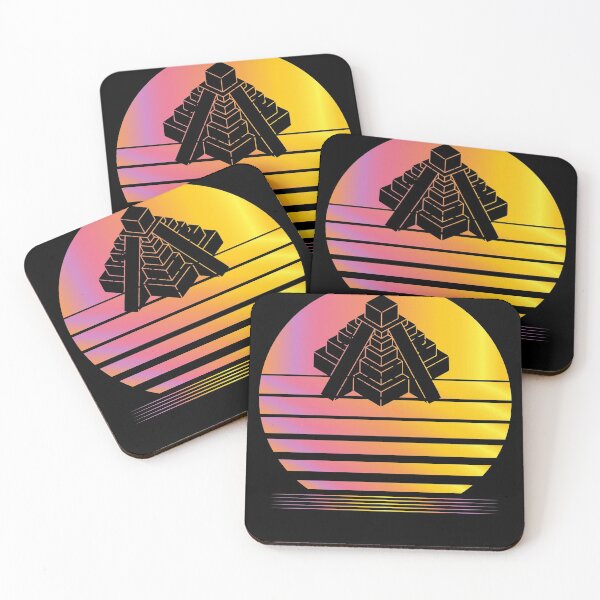 Item preview, Teotihuacan Synthwave - Board Game Inspired Graphic - Tabletop Gaming  - BGG designed and sold by MeepleDesign.