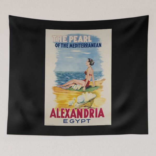 Item preview, Alexandria vintage travel poster designed and sold by stickart-marek.