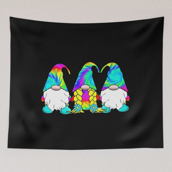 Item preview, 3 Hippie Gnomes Tie Dye Hat Retro Peace Groovy designed and sold by funnytshirtemp.