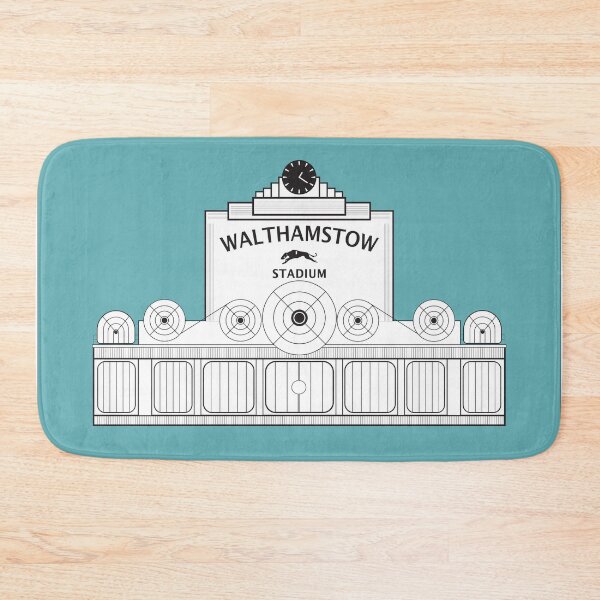 Item preview, Walthamstow Stadium,  Waltham Forest Borough of London Landmark Illustration in Blue    designed and sold by Fernando G..