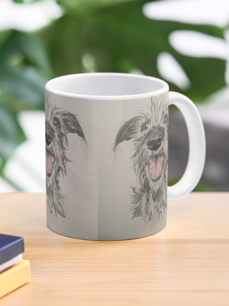 Scruffy Lurcher Coffee Mug for Sale by Merlinsmates Redbubble