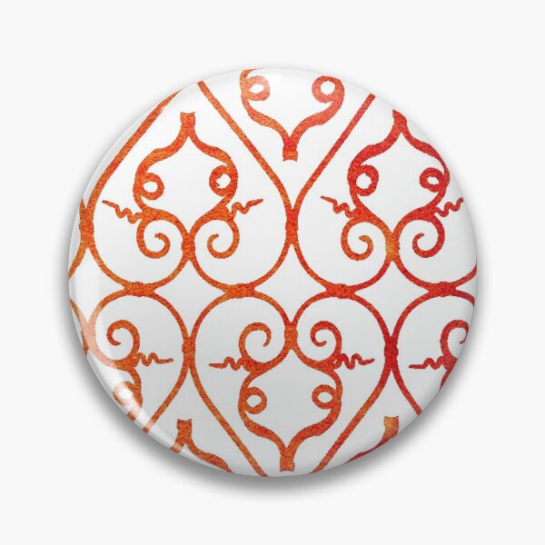 Item preview, Vintage Moroccan Berber Iron Window Orange -New art designed and sold by RabiaDesigns.