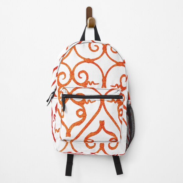 Item preview, Vintage Moroccan Berber Iron Window Orange -New art designed and sold by RabiaDesigns.