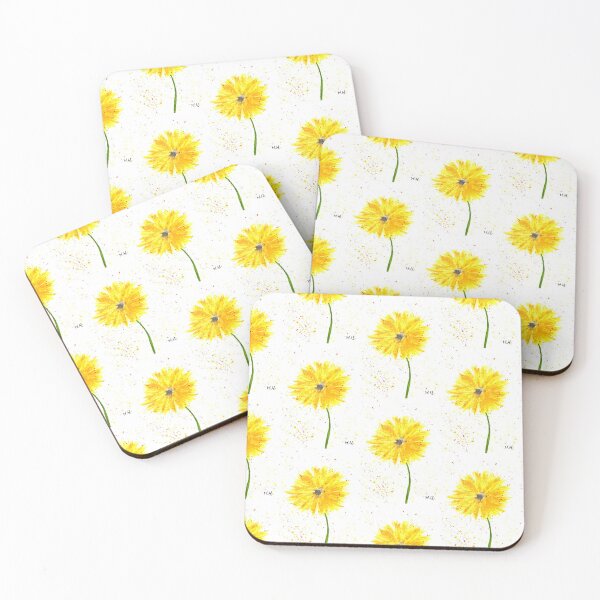 Item preview, Yellow flower watercolours painting designed and sold by Monika Howarth.