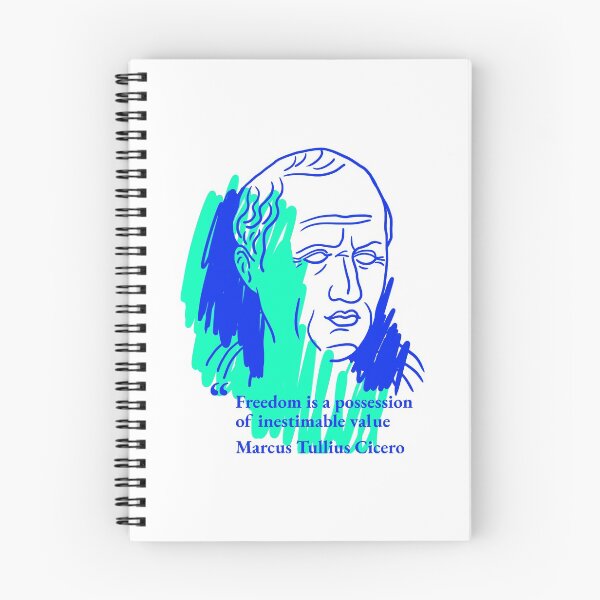 Item preview, Cicero's portrait with quote designed and sold by Cat Print.