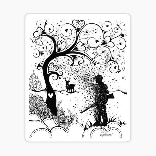 The love of a father! Sticker