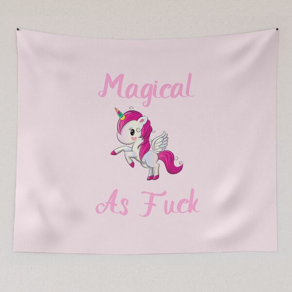Item preview, Unicorn Magical as Fuck AF cute Funny Girly designed and sold by h44k0n.