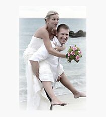 Groom and Bride Photographic Print