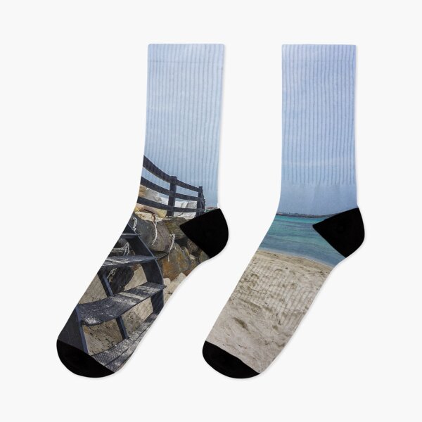 Item preview, Blue water, sandy beach, Jeju designed and sold by WanderlustBunny.
