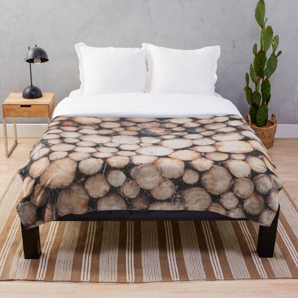 Item preview, Rustic Fall and Winter Abstract Log Pile  designed and sold by kasamor.