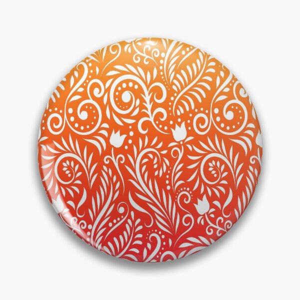 Item preview, Floral and Leaves - Tangerine & Orange RS (Citrus Lover Collection) designed and sold by CreativityRoams.