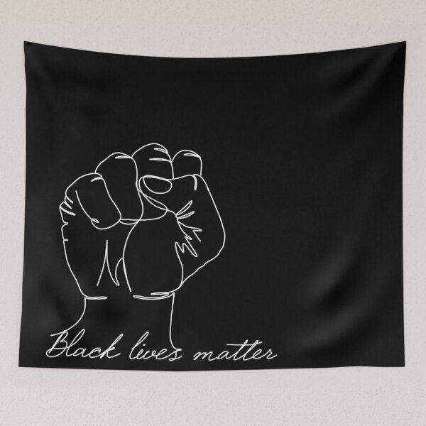 Item preview, „Black lives matter“ in white designed and sold by SibMa.