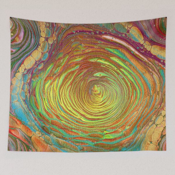 Aperçu de l'œuvre "Swirl" Fluid Art Peinture créée et vendue par peonypours.