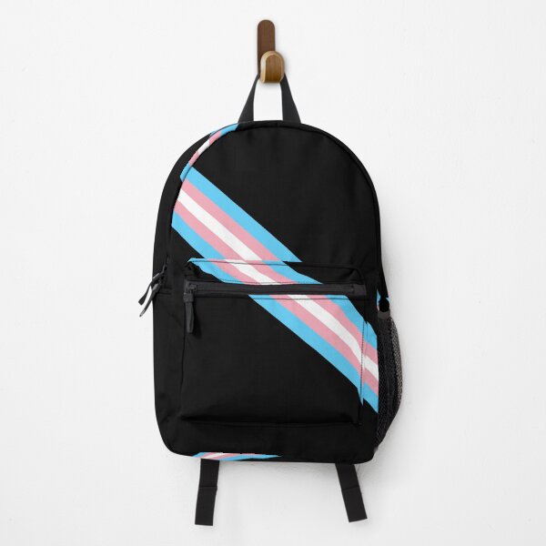 Trans Pride Flag Diagonal Stripe Backpack