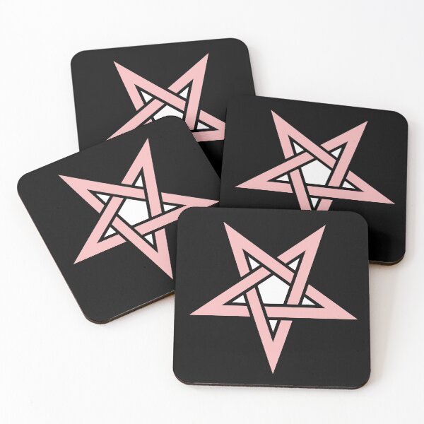 Item preview, Reverse Pink Pentagram Satanic Satanism designed and sold by darknessjeff86.