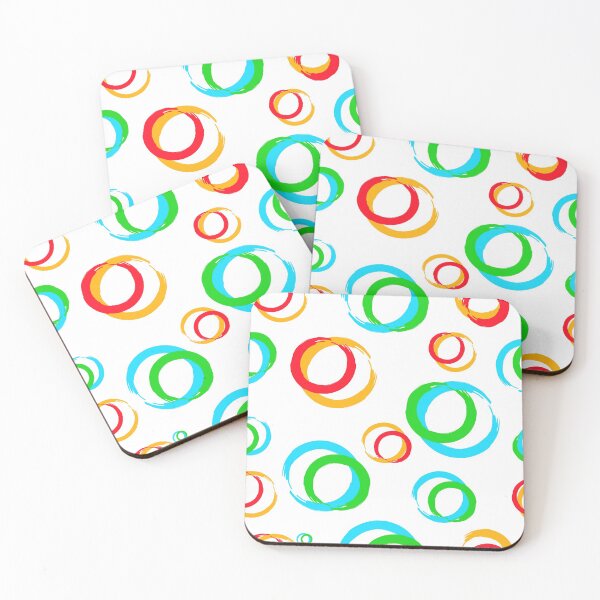 Item preview, Colorful grunge effect rings pattern designed and sold by Illutino.