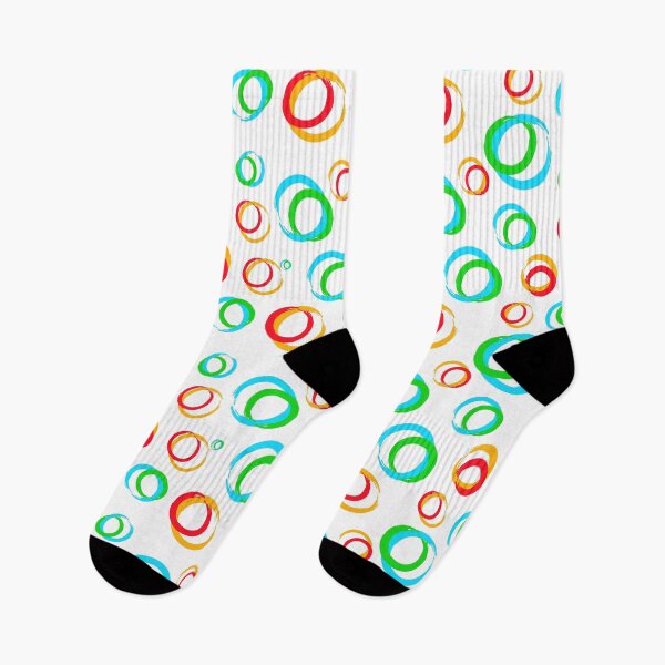 Item preview, Colorful grunge effect rings pattern designed and sold by Illutino.