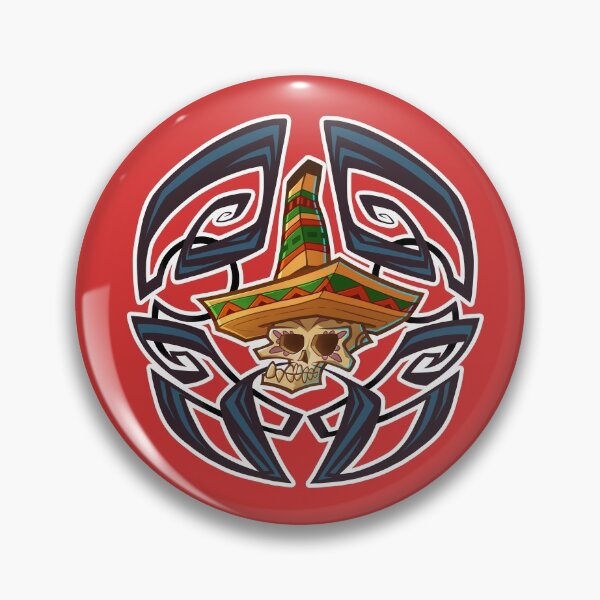 Item preview, Copy of mexican mustage skull red designed and sold by RemcoBakker.