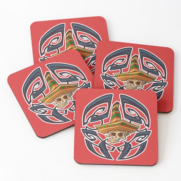 Item preview, Copy of mexican mustage skull red designed and sold by RemcoBakker.