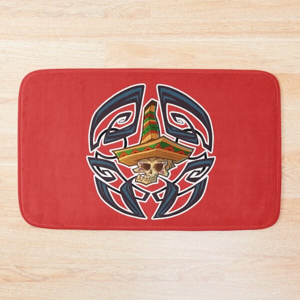 Item preview, Copy of mexican mustage skull red designed and sold by RemcoBakker.