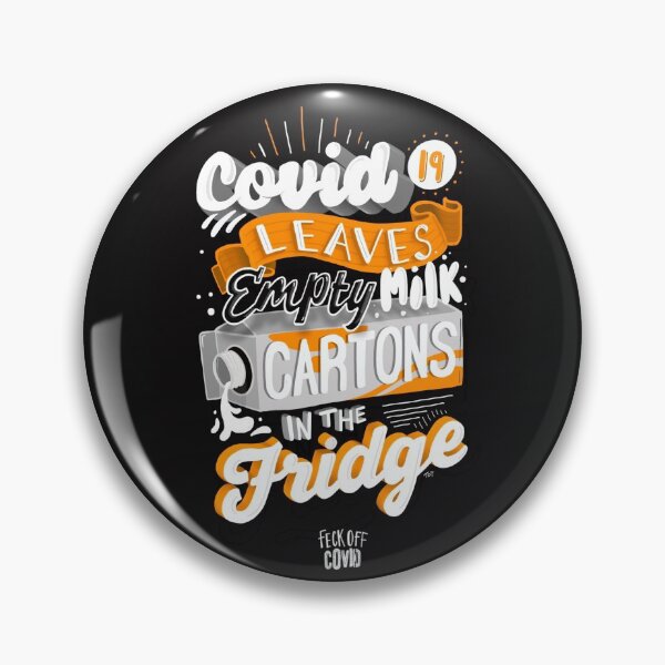 Item preview, Covid 19 leaves Empty Milk Cartons in the Fridge designed and sold by Totskee.