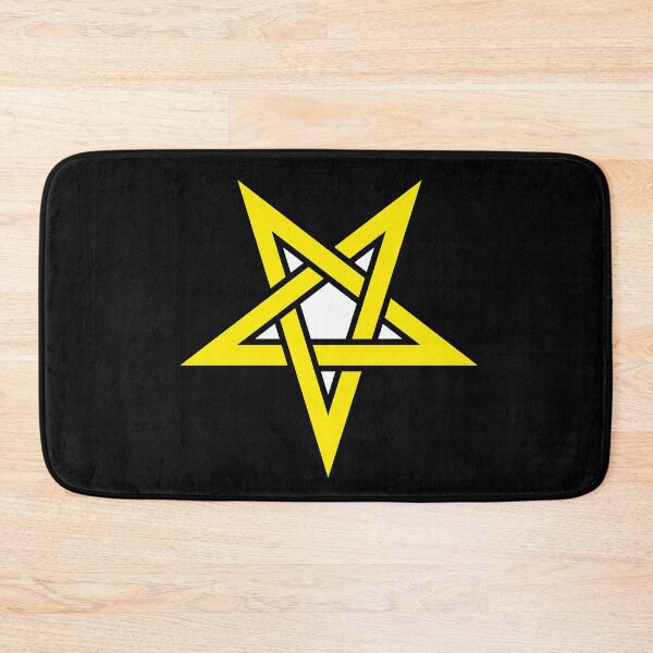 Item preview, Reverse Yellow Pentagram Satanic Satanism designed and sold by darknessjeff86.