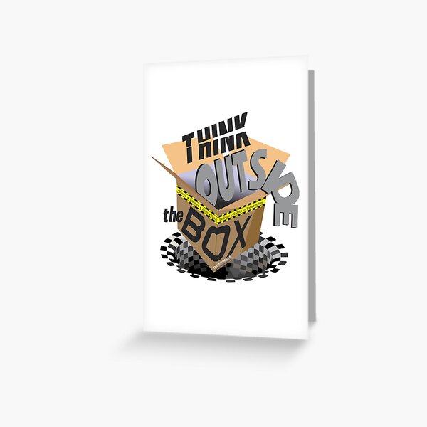 Think out of the box Greeting Card