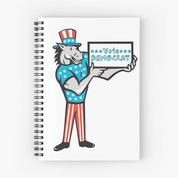 Item preview, Vote Democrat Donkey Mascot Standing Cartoon designed and sold by patrimonio.