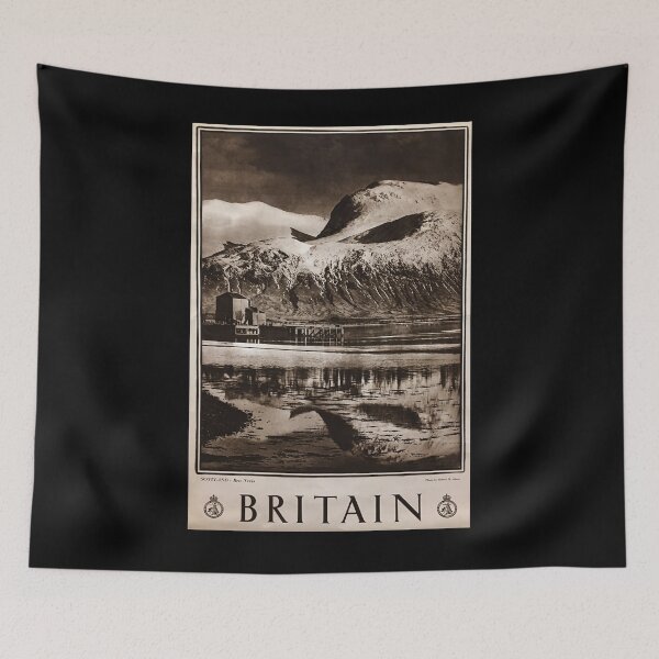 Item preview, Britain Ben Nevis vintage travel poster designed and sold by stickart-marek.