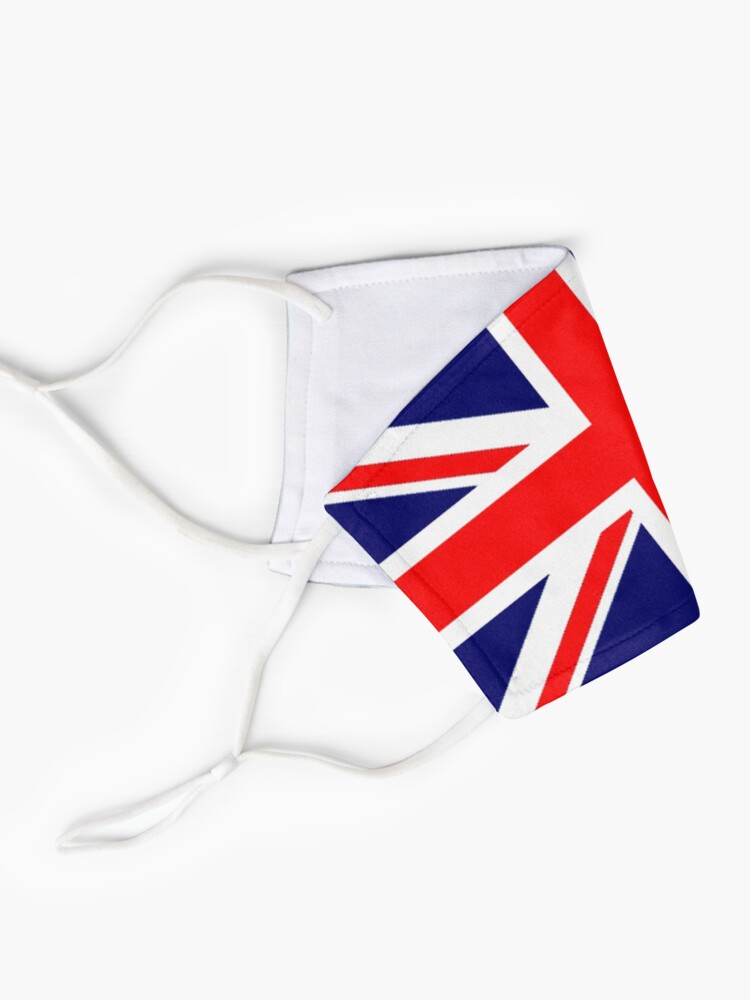 Alternate view of British. War Flag. Union Jack Flag. 3:5 UK, GB, Britain, United Kingdom, Army, Pure & Simple. Mask
