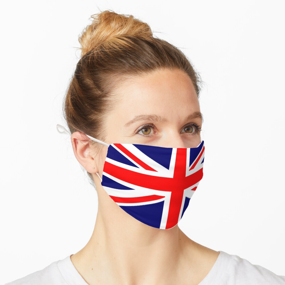 British. War Flag. Union Jack Flag. 3:5 UK, GB, Britain, United Kingdom, Army, Pure & Simple. Mask