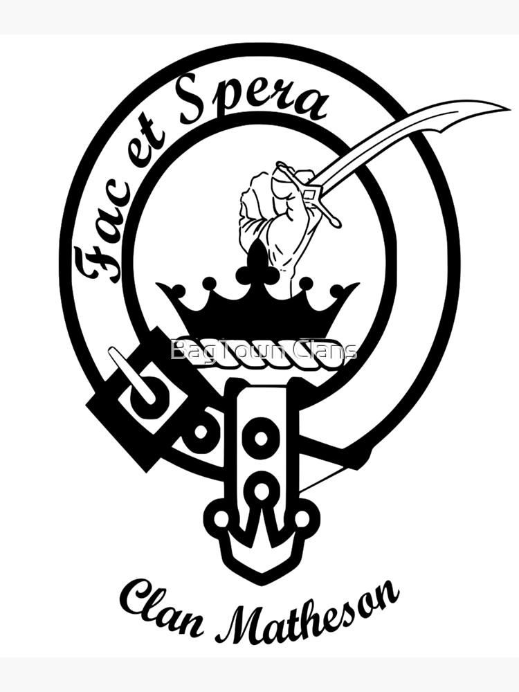 "Matheson Scottish Clan Surname" Poster for Sale by ljrigby Redbubble