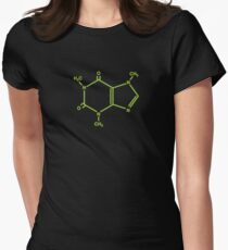 Caffeine molecule Women's Fitted T-Shirt